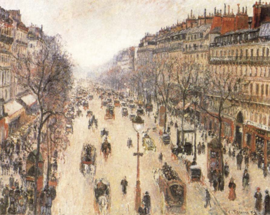 The Boulevard Montmartte on a Cloudy Morning